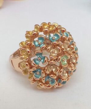 Anillo sfera fiorellini