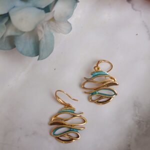 aretes italianos "onde"