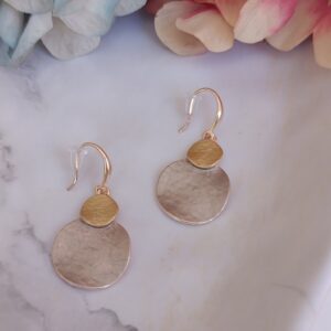 Aretes italianos "Due Tondi"