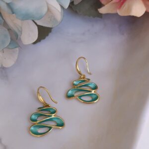 aretes italianos "serpentina"